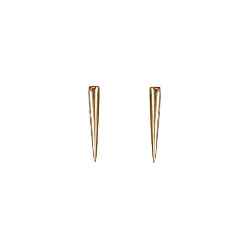 Bullet Stud Earrings with 24K Gold Vermeil Earrings Mimi + Marge Jewellery 