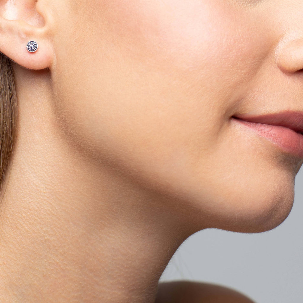 Kebaikan Circle Stud Earrings Earrings Mimi + Marge Jewellery