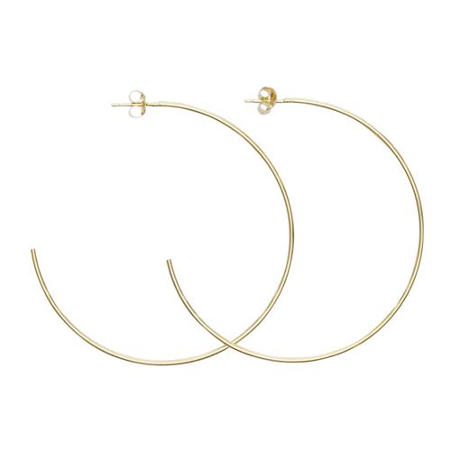 Parker Gold Vermeil Hoops Earrings Mimi + Marge Jewellery 