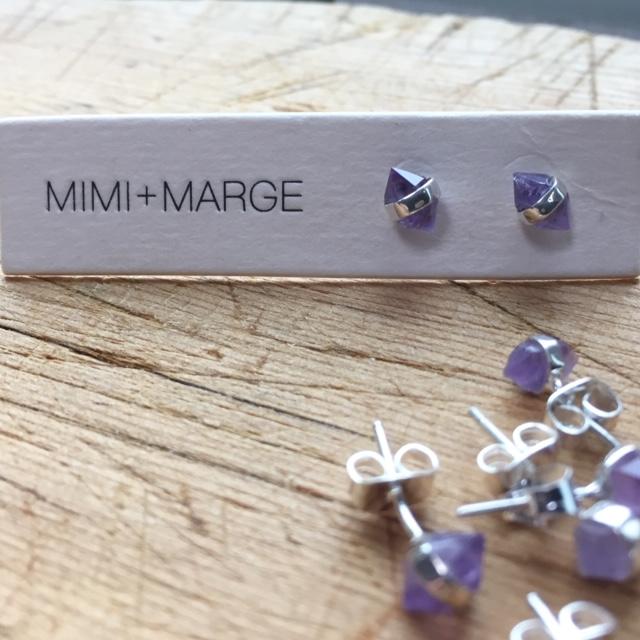 Amethyst with Silver Wrap Necklace Necklaces Mimi + Marge Jewellery 