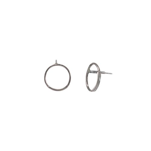 Hammered Cut-out Stud Earring Earrings Mimi + Marge Jewellery 