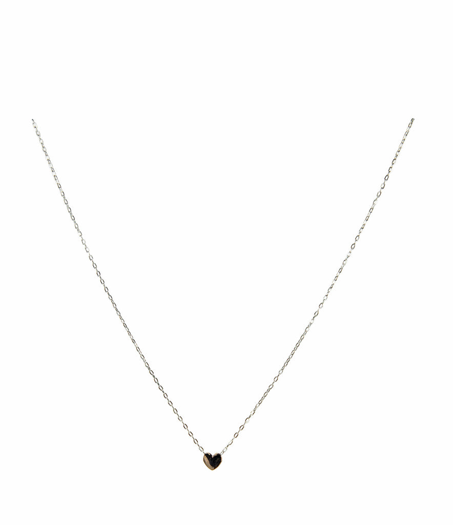 Heart Necklace with 24K Rose Gold Vermeil Necklaces Mimi + Marge Jewellery 