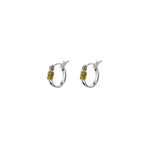 Kebaikan Flat Hoop Earring with 24k Gold Vermeil Earrings Mimi + Marge Jewellery 