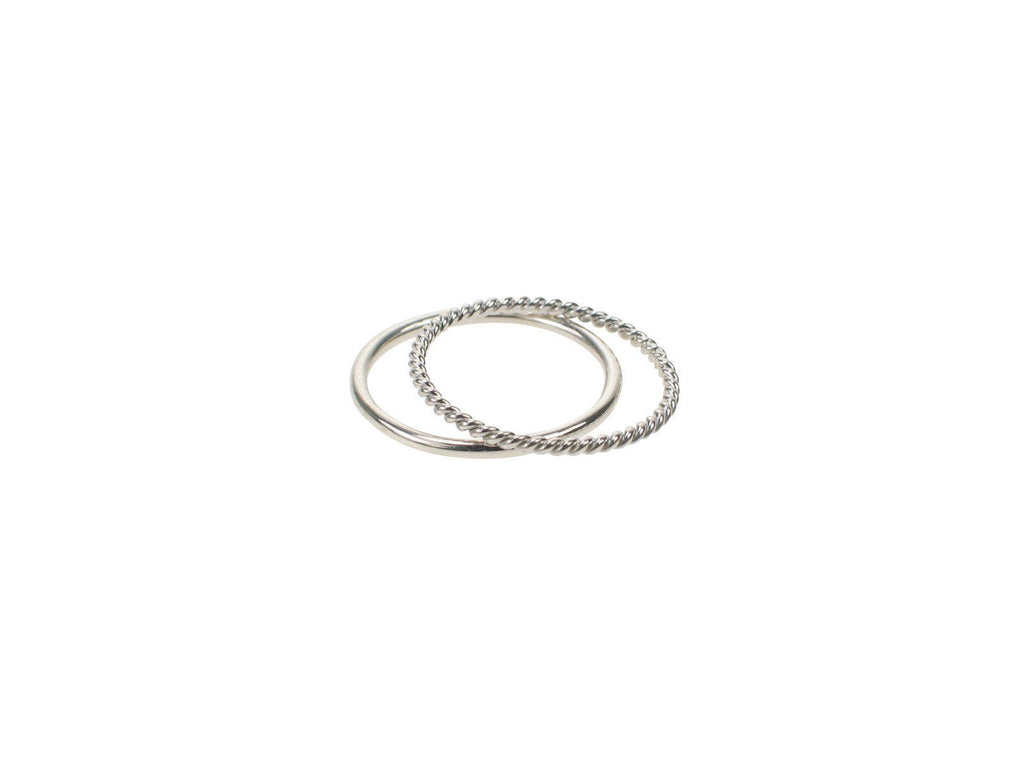 Rope + Plain Ring Rings Mimi & Marge Jewellery 
