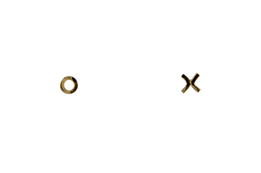 X + O (Handmade) Earrings with 24K Gold Vermeil Earrings Mimi + Marge Jewellery 
